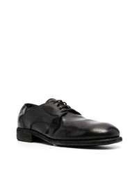 Chaussures derby en cuir noires Guidi