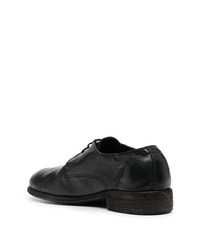 Chaussures derby en cuir noires Guidi