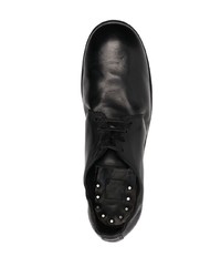 Chaussures derby en cuir noires Guidi