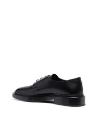 Chaussures derby en cuir noires Jil Sander