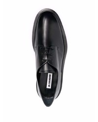 Chaussures derby en cuir noires Jil Sander