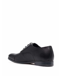 Chaussures derby en cuir noires Corneliani