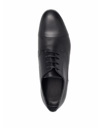 Chaussures derby en cuir noires Corneliani