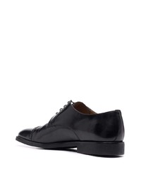 Chaussures derby en cuir noires Corneliani