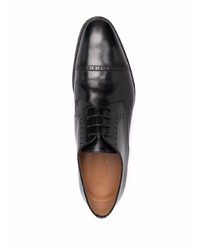 Chaussures derby en cuir noires Corneliani