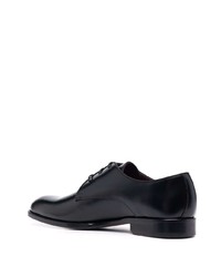 Chaussures derby en cuir noires Corneliani