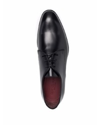 Chaussures derby en cuir noires Corneliani