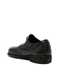 Chaussures derby en cuir noires Guidi