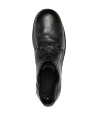 Chaussures derby en cuir noires Guidi