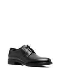 Chaussures derby en cuir noires BOSS