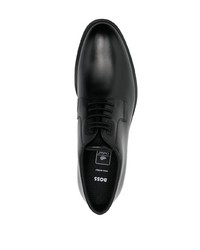 Chaussures derby en cuir noires BOSS