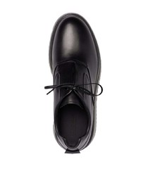 Chaussures derby en cuir noires Giorgio Armani