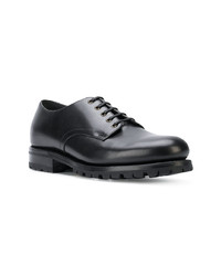 Chaussures derby en cuir noires Barbanera