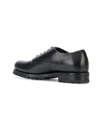 Chaussures derby en cuir noires Barbanera