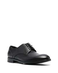 Chaussures derby en cuir noires Zegna