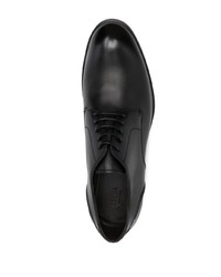 Chaussures derby en cuir noires Zegna