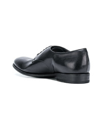 Chaussures derby en cuir noires Pantanetti