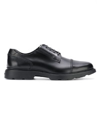 Chaussures derby en cuir noires Hogan