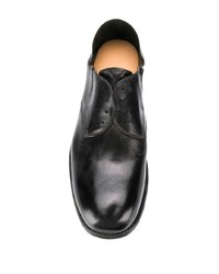 Chaussures derby en cuir noires Premiata