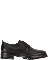 Chaussures derby en cuir noires Lanvin