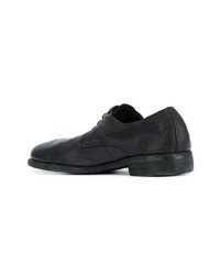 Chaussures derby en cuir noires Guidi