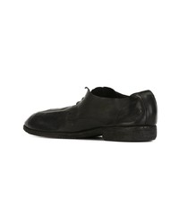 Chaussures derby en cuir noires Guidi