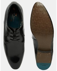 Chaussures derby en cuir noires Ted Baker