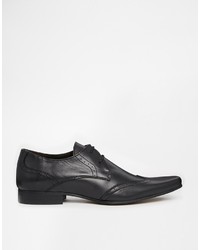 Chaussures derby en cuir noires Dune