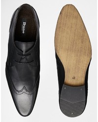 Chaussures derby en cuir noires Dune