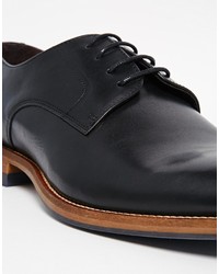 Chaussures derby en cuir noires Dune