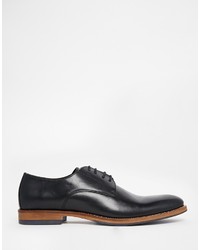 Chaussures derby en cuir noires Dune