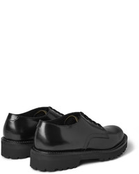 Chaussures derby en cuir noires Marni