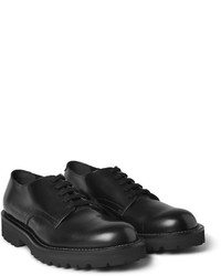 Chaussures derby en cuir noires Marni