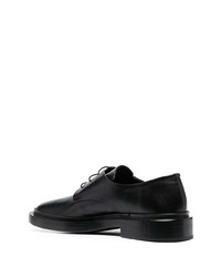 Chaussures derby en cuir noires Jil Sander