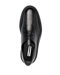 Chaussures derby en cuir noires Jil Sander