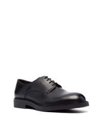 Chaussures derby en cuir noires Fratelli Rossetti