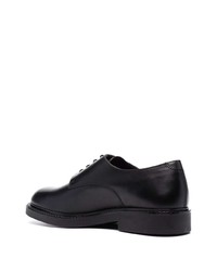 Chaussures derby en cuir noires Fratelli Rossetti