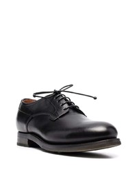 Chaussures derby en cuir noires Silvano Sassetti