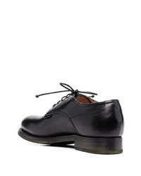 Chaussures derby en cuir noires Silvano Sassetti