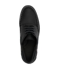 Chaussures derby en cuir noires Bally