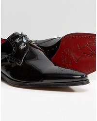 Chaussures derby en cuir noires Jeffery West