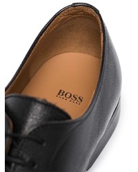 Chaussures derby en cuir noires BOSS