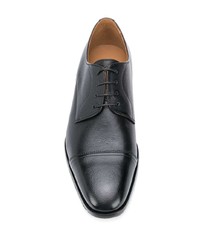 Chaussures derby en cuir noires BOSS HUGO BOSS