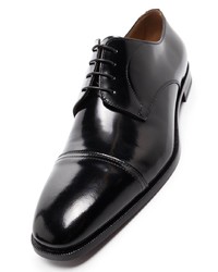 Chaussures derby en cuir noires BOSS