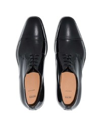 Chaussures derby en cuir noires BOSS