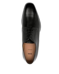 Chaussures derby en cuir noires BOSS