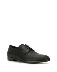 Chaussures derby en cuir noires Emporio Armani