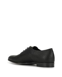 Chaussures derby en cuir noires Emporio Armani