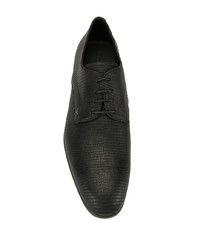 Chaussures derby en cuir noires Emporio Armani