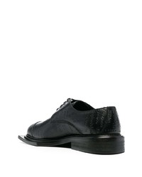 Chaussures derby en cuir noires Martine Rose